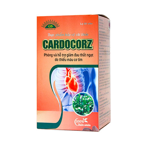Cardocorz Hỗ trợ giảm đau thắt ngực do thiếu máu cơ tim