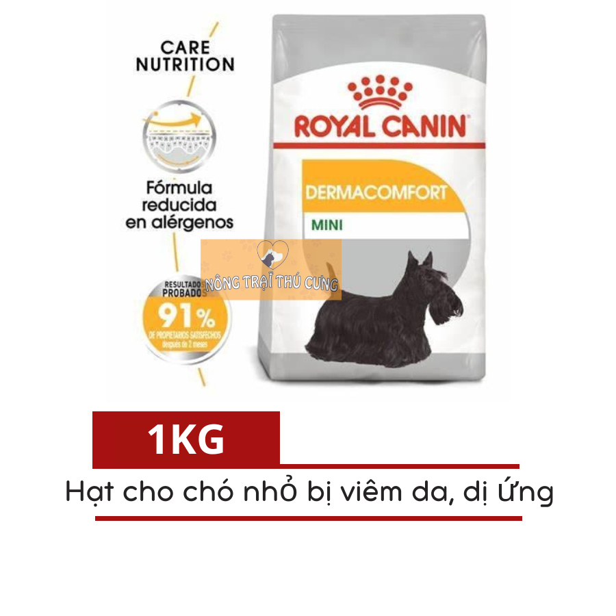 Hạt Cho Chó Viêm Da Dị Ứng Royal Canin Dermacomfort Mini - [Nông Trại Thú Cưng]
