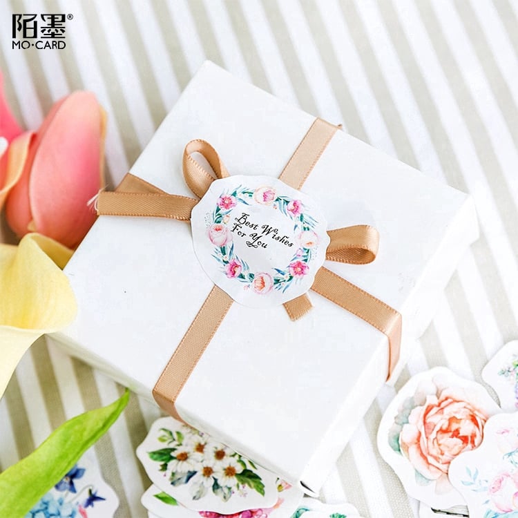 Hộp 45 Sticker Dán Các Loài Hoa