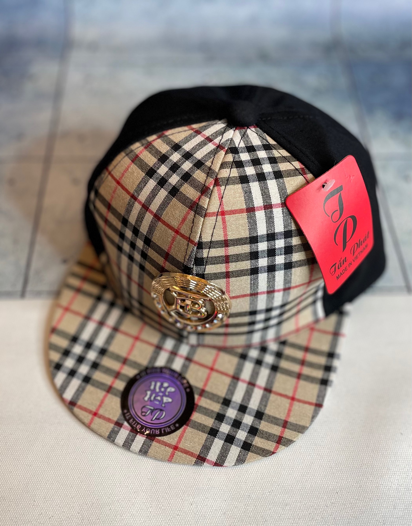 [HCM]Nón Snapback trẻ em sọc logo sắt 1t đến 5tuổi