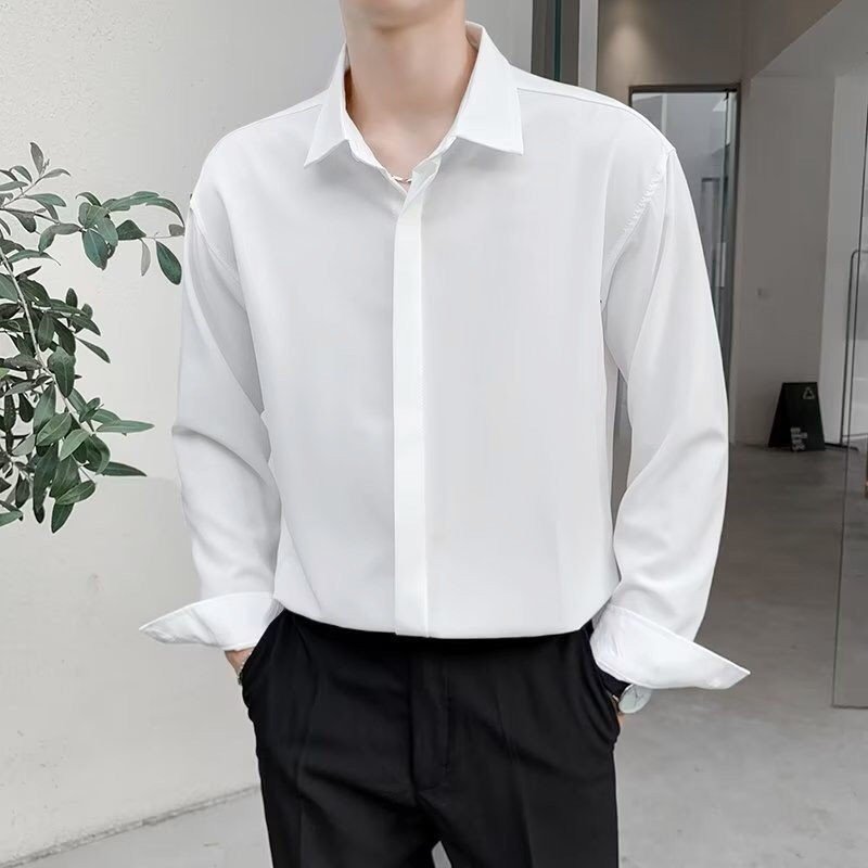 Áo sơ mi nam dài tay dấu cúc công sở mẫu mới thời trang hàn quốc siêu hot MIXT009