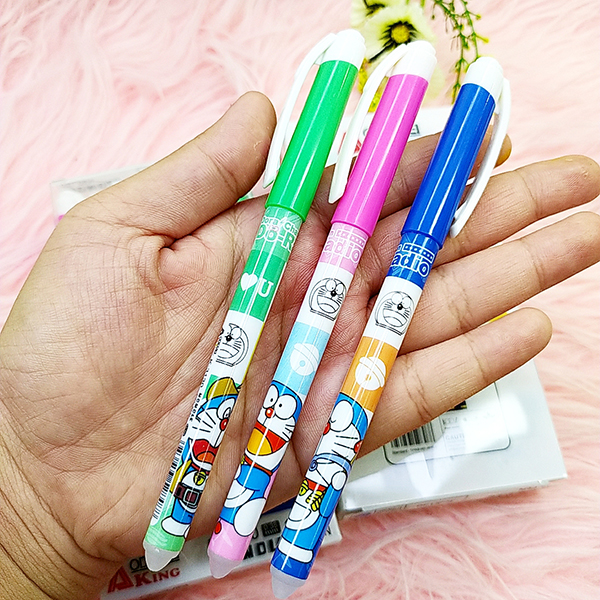 Bút mực xóa được Doraemon, Bộ bút mực xoá được Doraemon dành cho học sinh tiểu học , Combo 12 cây bút mực Doraemon dễ thương , Bút mực gel Doraemon dễ thương loại tốt,đồ dùng học tập , Phát Huy Hoàng
