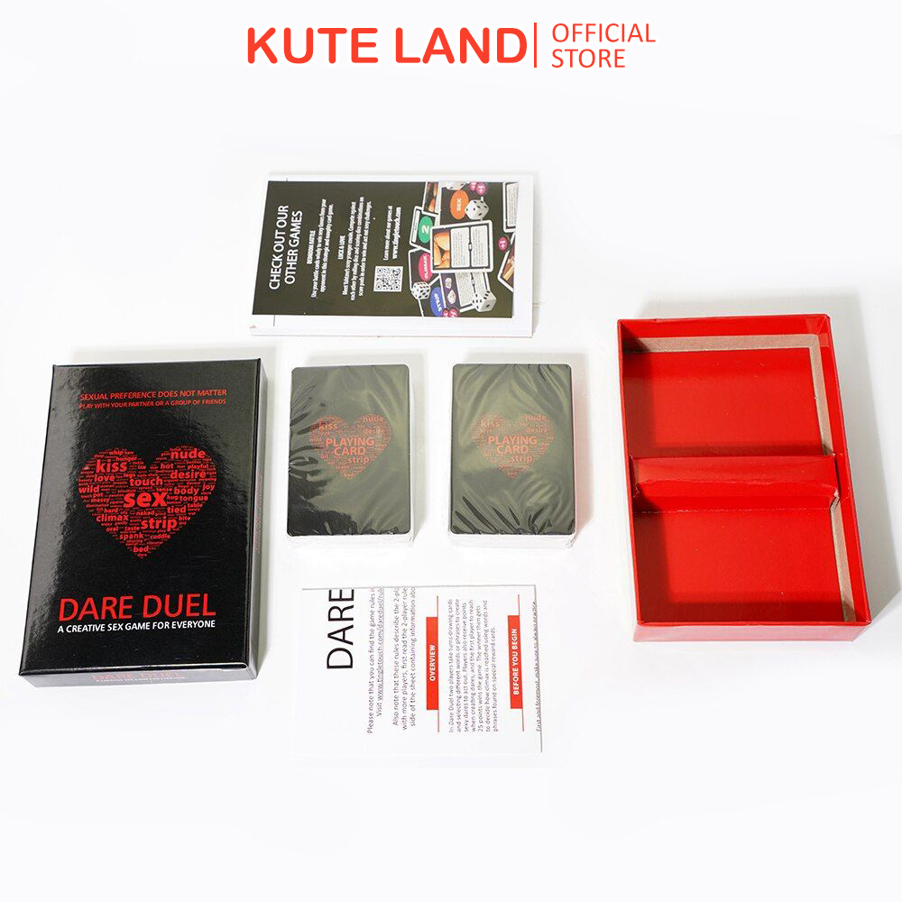 Bộ bài dare duel board game sáng tạo cho cặp đôi tiếng anh