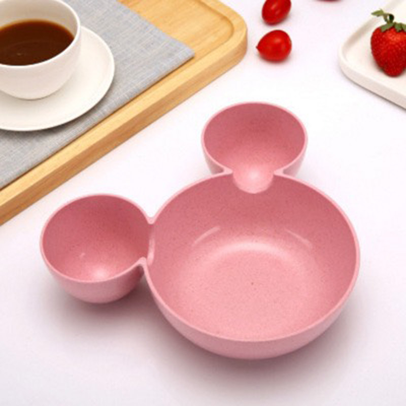 Khay Ăn Dặm Lúa Mạch Cho Bé Hình Chuột Mickey