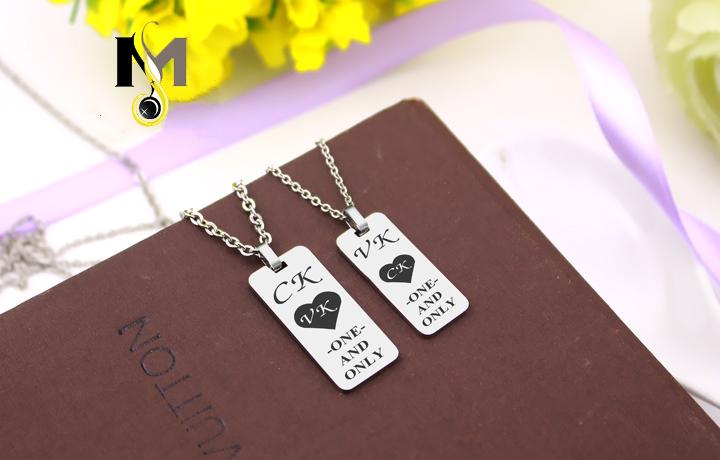 Dây chuyền Inox cặp đôi CK - VK One And Only