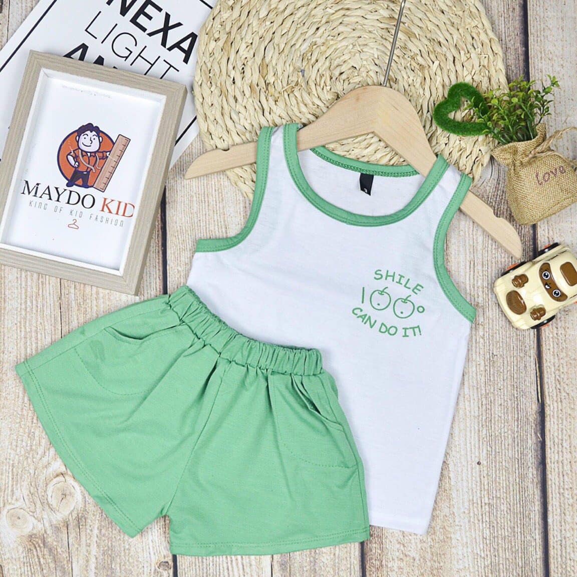 [HCM]Bộ Cotton Sát Nách Cho Bé Trai & Bé Gái