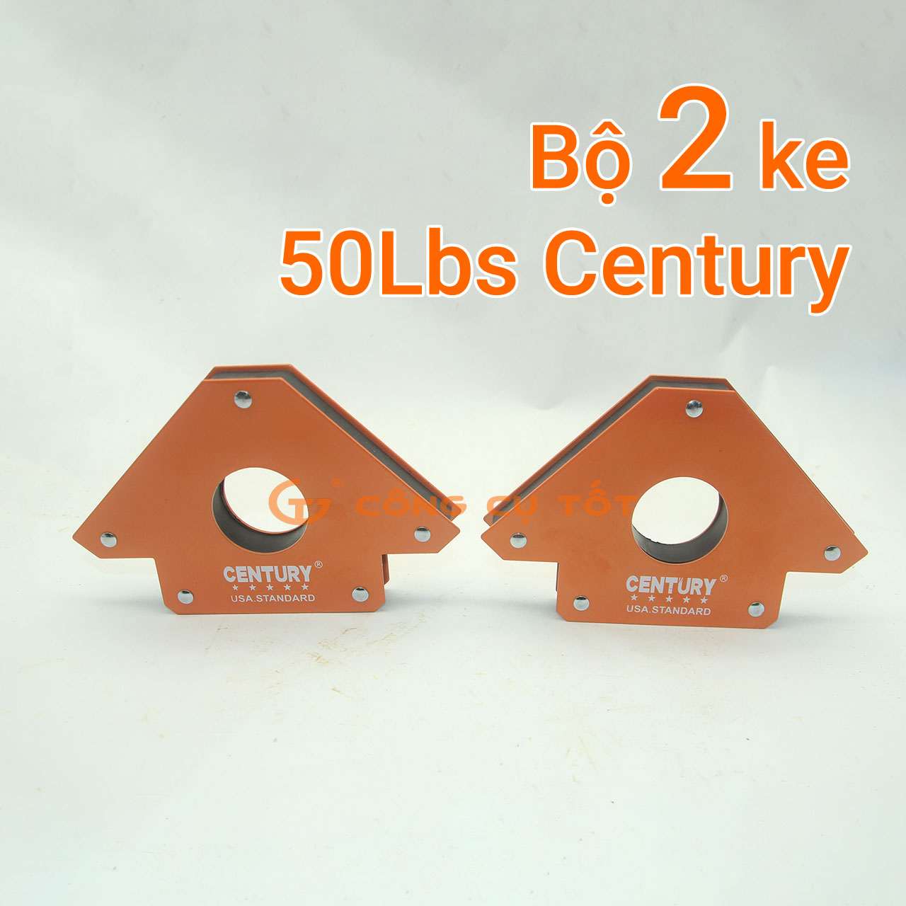 Bộ 2 ke góc nam châm 50lbs lực hút 22kg