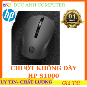 Chuột không dây wireless HP S1000 chính hãng- Thiết Kế Đẹp Mắt- Con Lăn Kim Loại- Bảo Hành 12 tháng