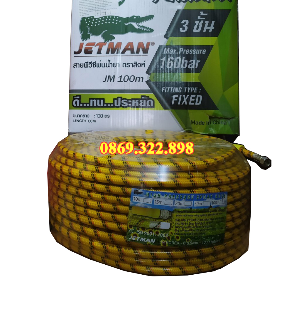 Dây phun xịt jetman 8.5mm 100 mét jm-100m