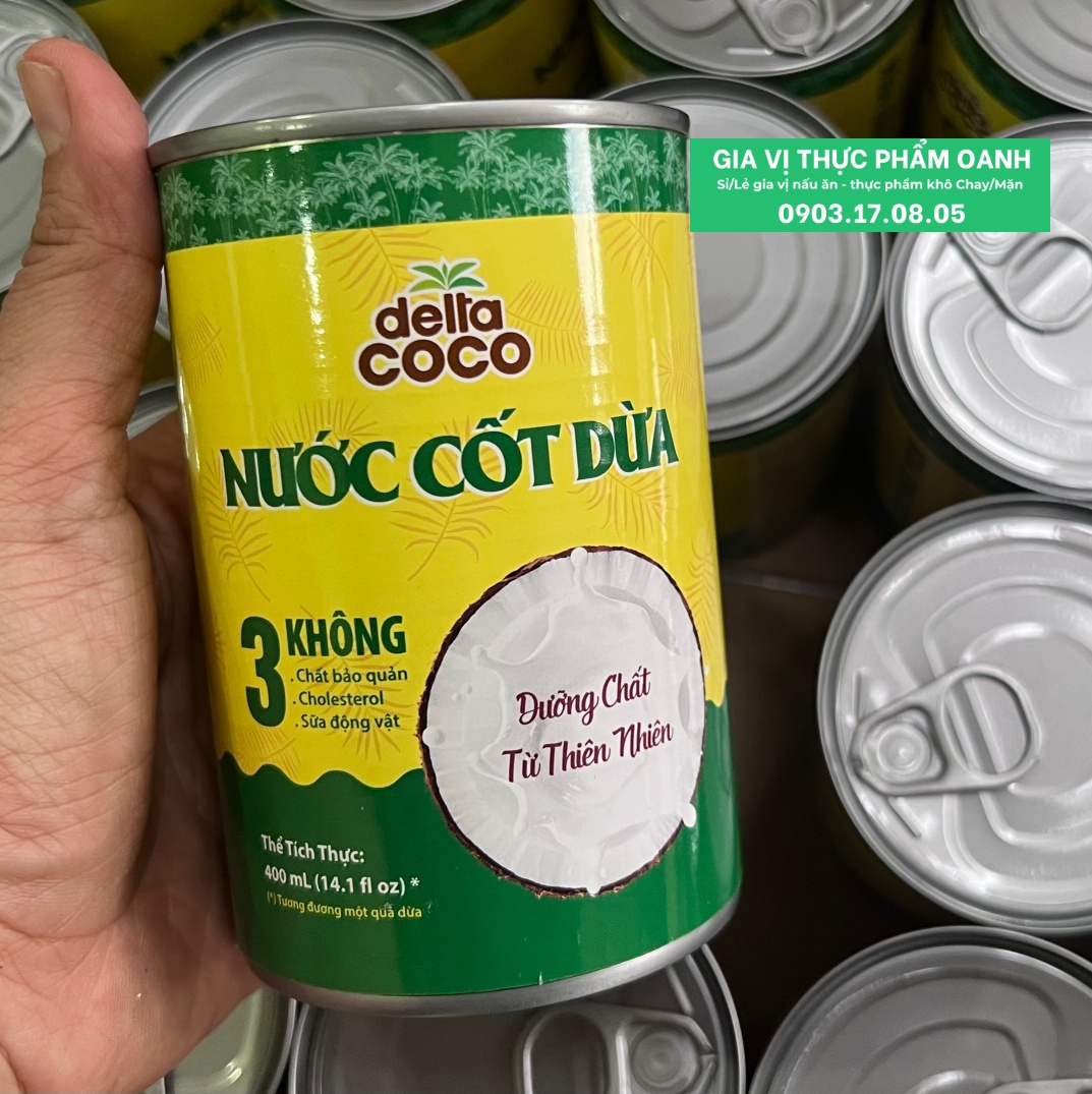 Coconut milk for sweetsoup/ curry Delta CoCo (400ml)