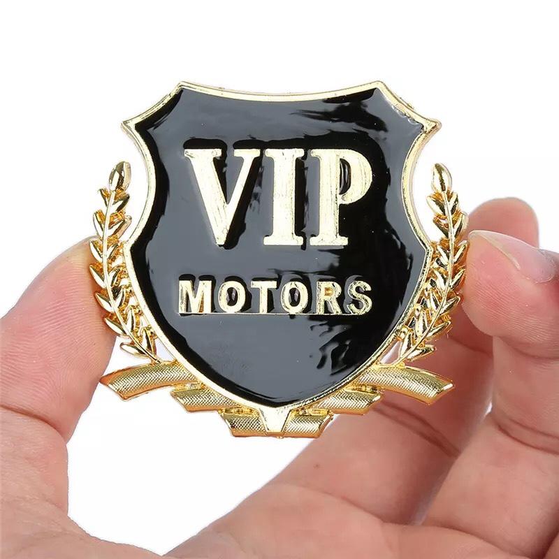 Bộ 2 logo vip dán xe ô tô