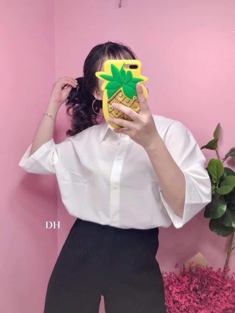 Áo sơ mi tay lỡ