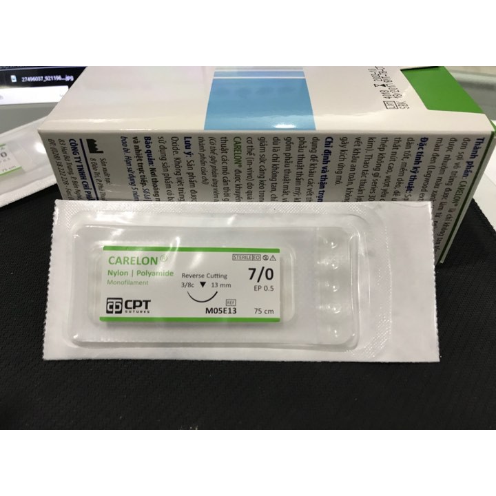 Chỉ nhấn mí Carelon CPT 7/0 [Hộp 12 Sợi]