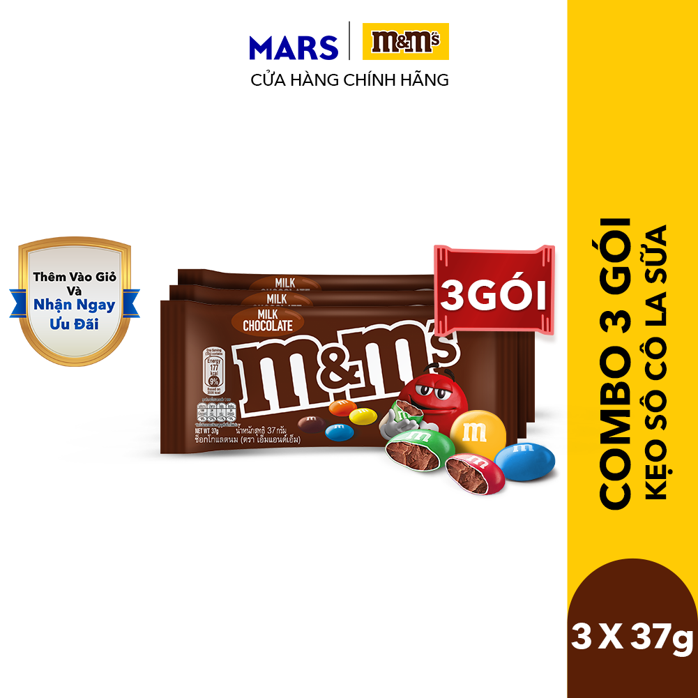 Kẹo Sô Cô La sữa M&M'S gói 37g