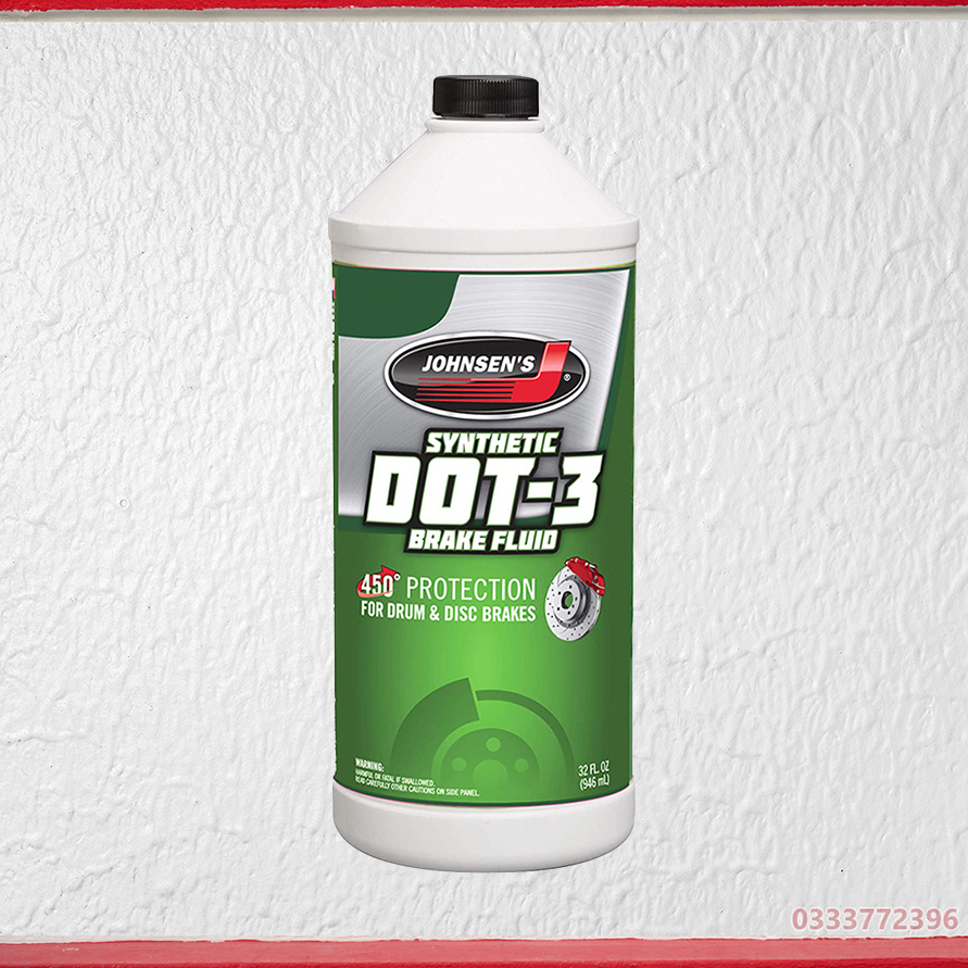 Dầu Thắng Chịu Nhiệt DOT 3 Johnsen Brake Fluid 946ml (Màu Vàng)