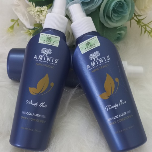 Xịt dưỡng phục hồi chăm sóc tóc Aminis 220ml