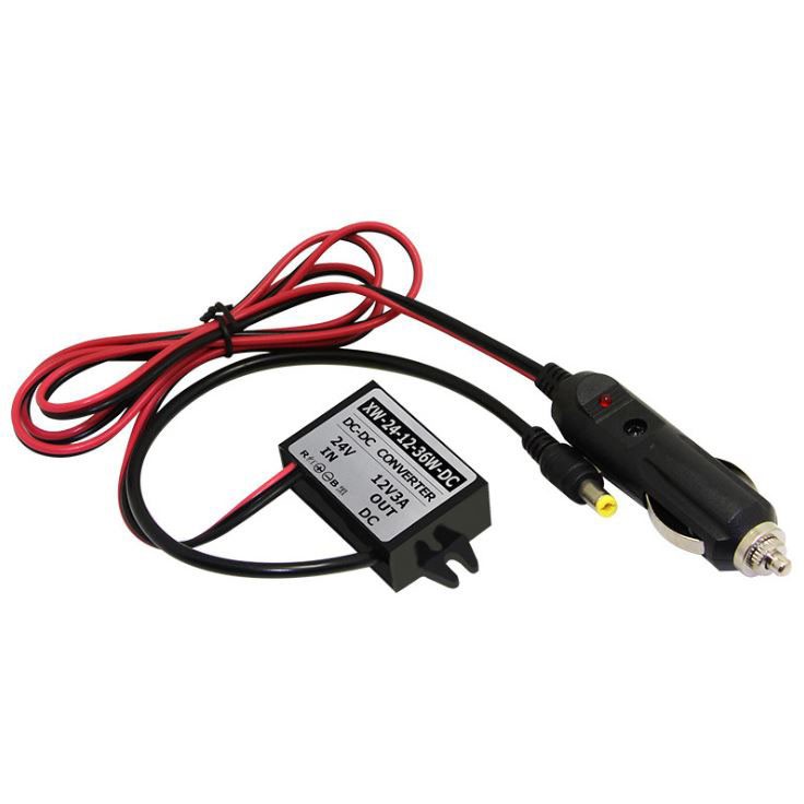 Tẩu sạc dc 24v sang 12v 5a đầu nguồn dc 5.5*2.1mm