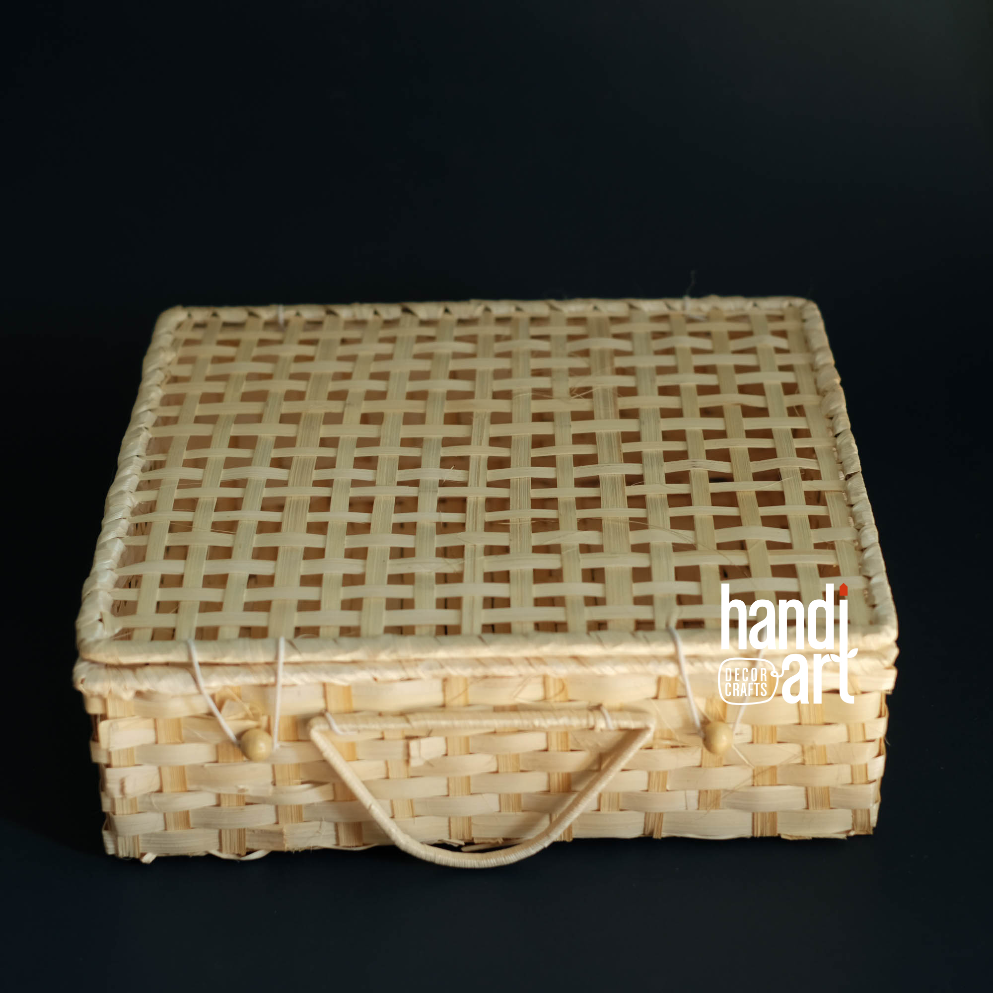 Gift Box bamboo đan-bamboo Square-woven bamboo box(33x30x10cm)