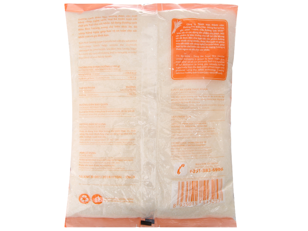 [Siêu thị WinMart] - Đường sạch saving Biên Hòa gói 1kg