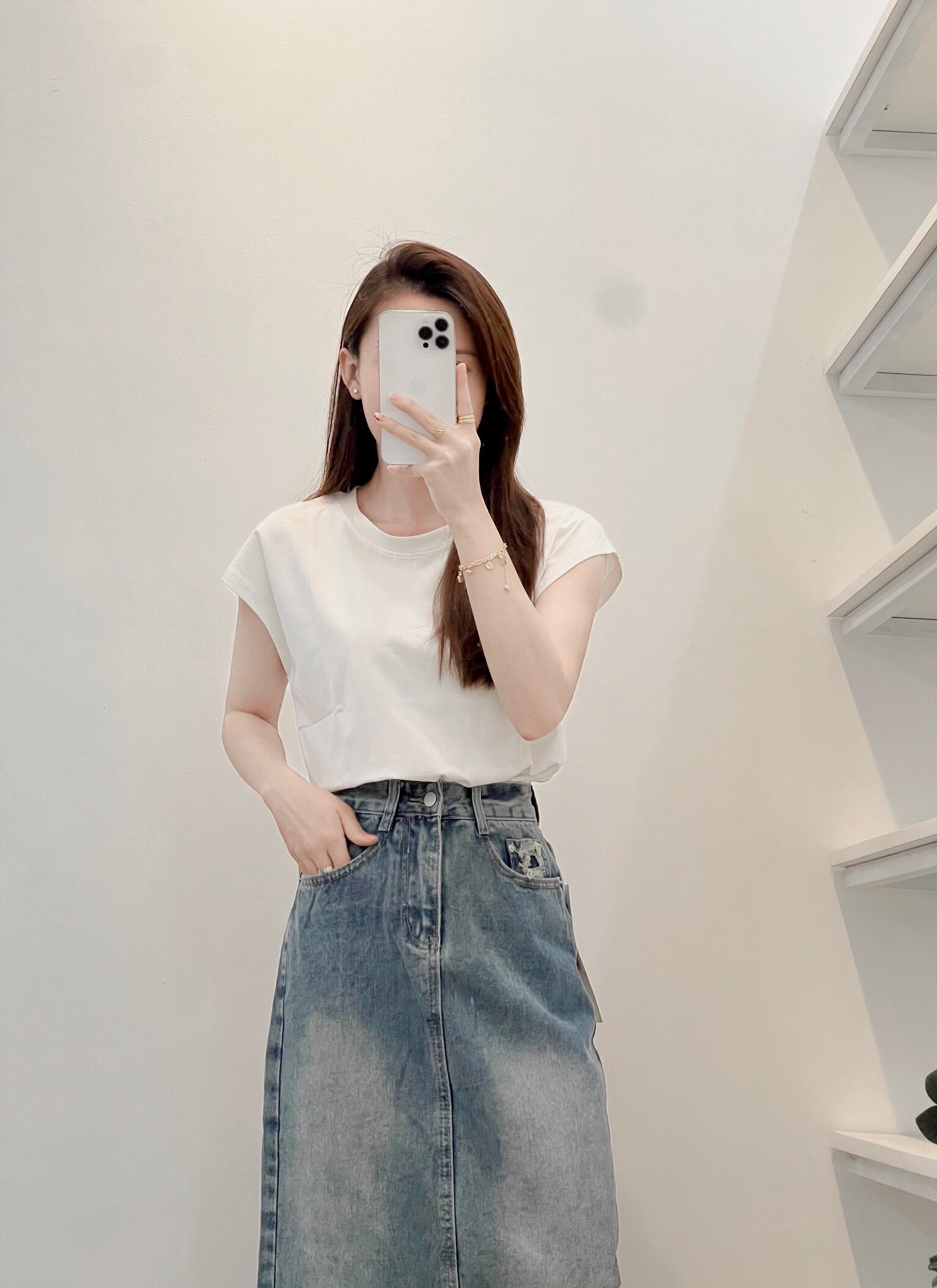 Áo cánh dơi cộc tay cotton cổ tròn co giãn rộng