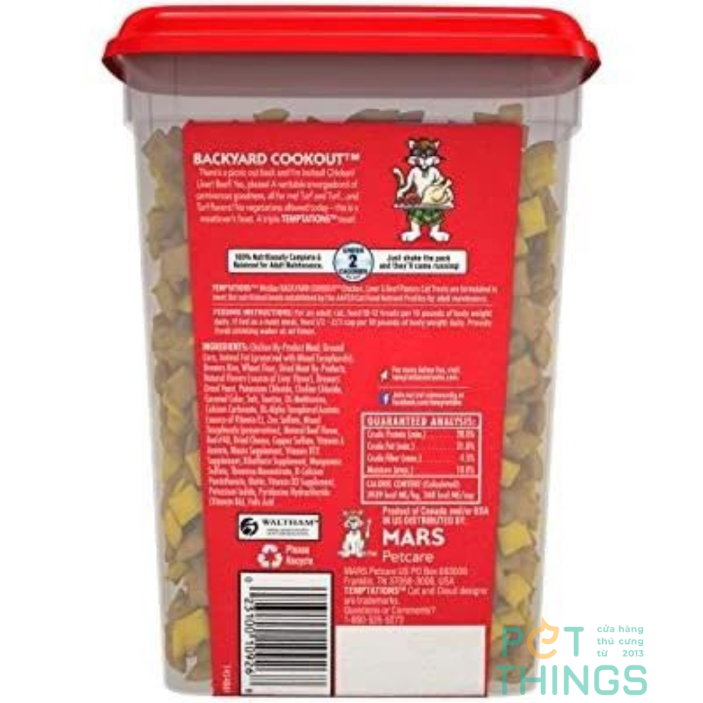 Bánh thưởng cho mèo Temptations 454g
