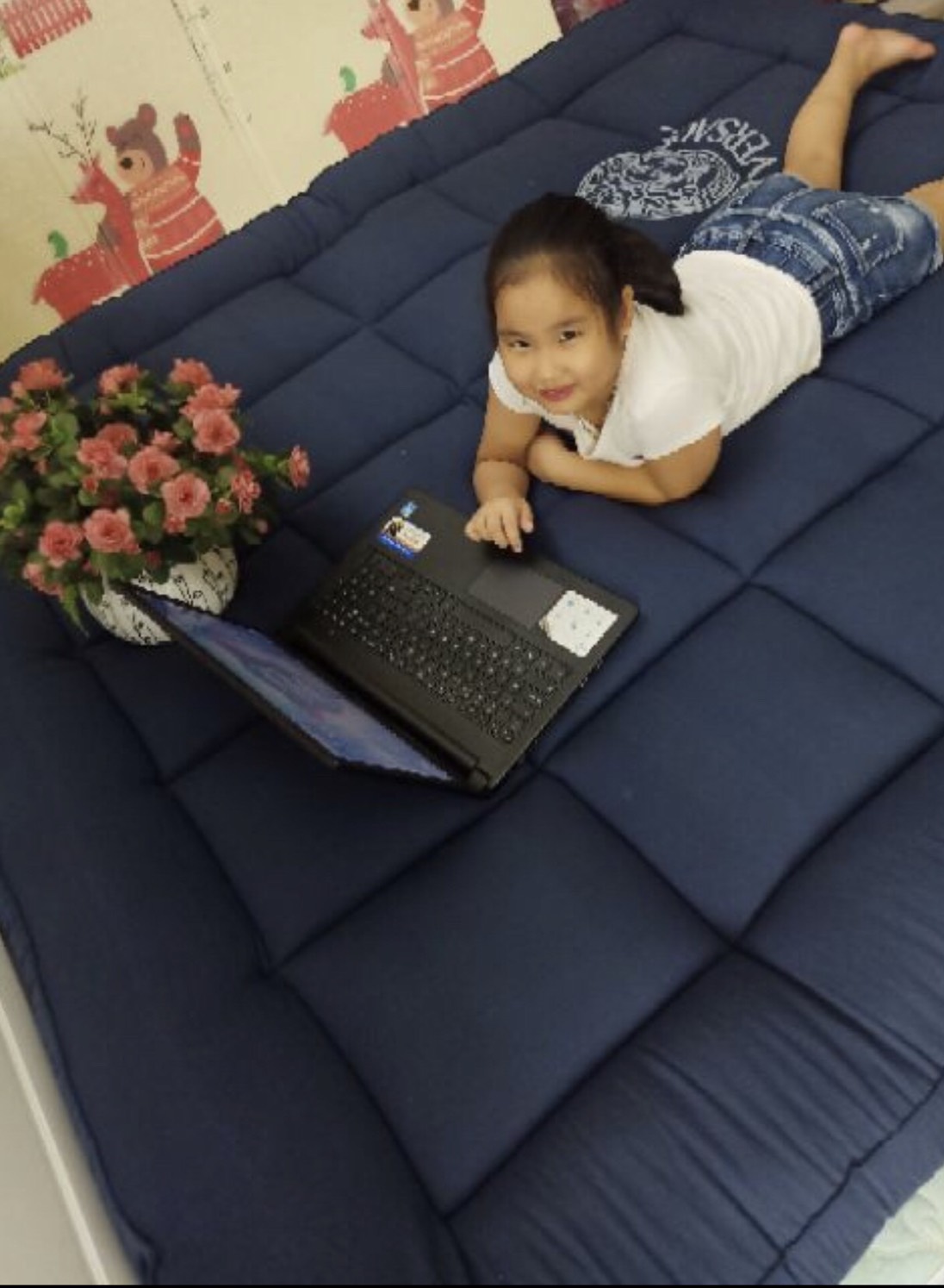 toper nệm trải sàn phong cách nhật