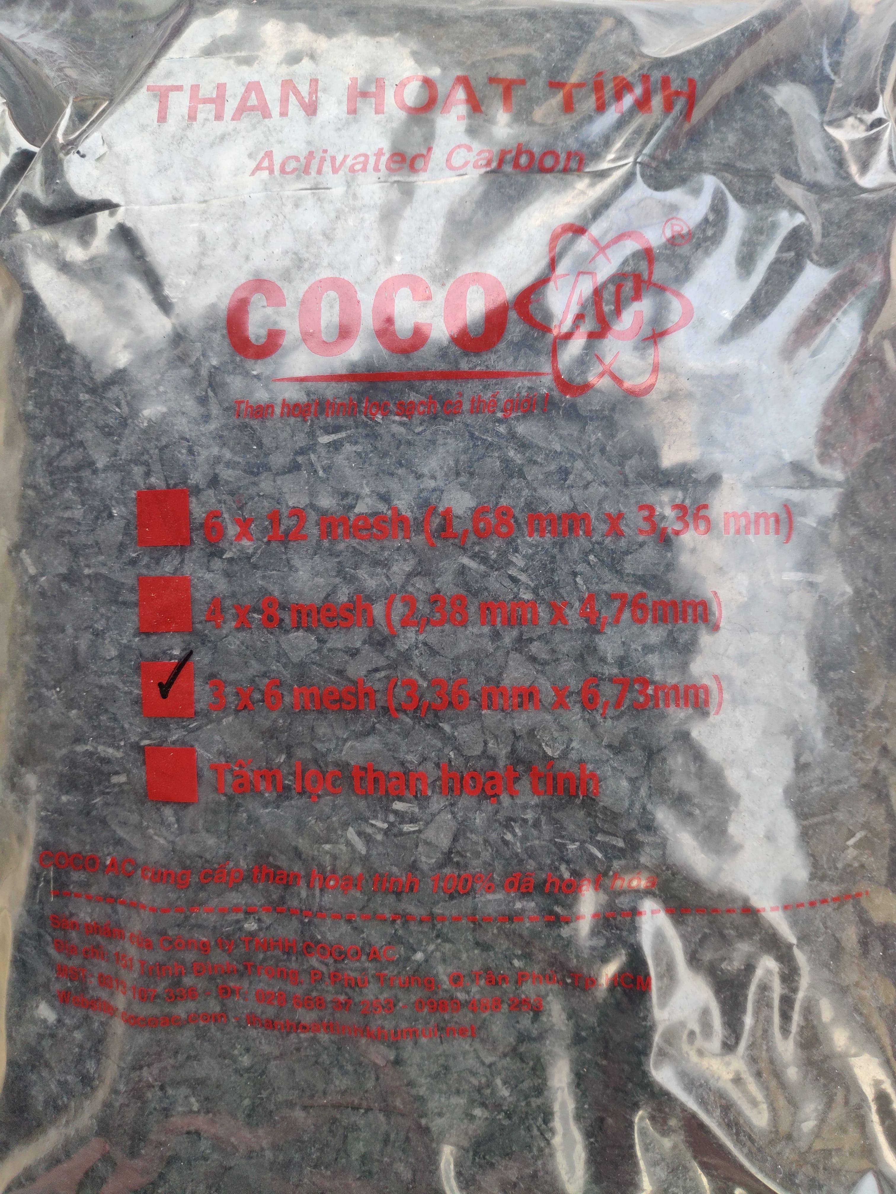 [HCM]Túi than hoạt tính lọc khí hạt 03x06 mesh