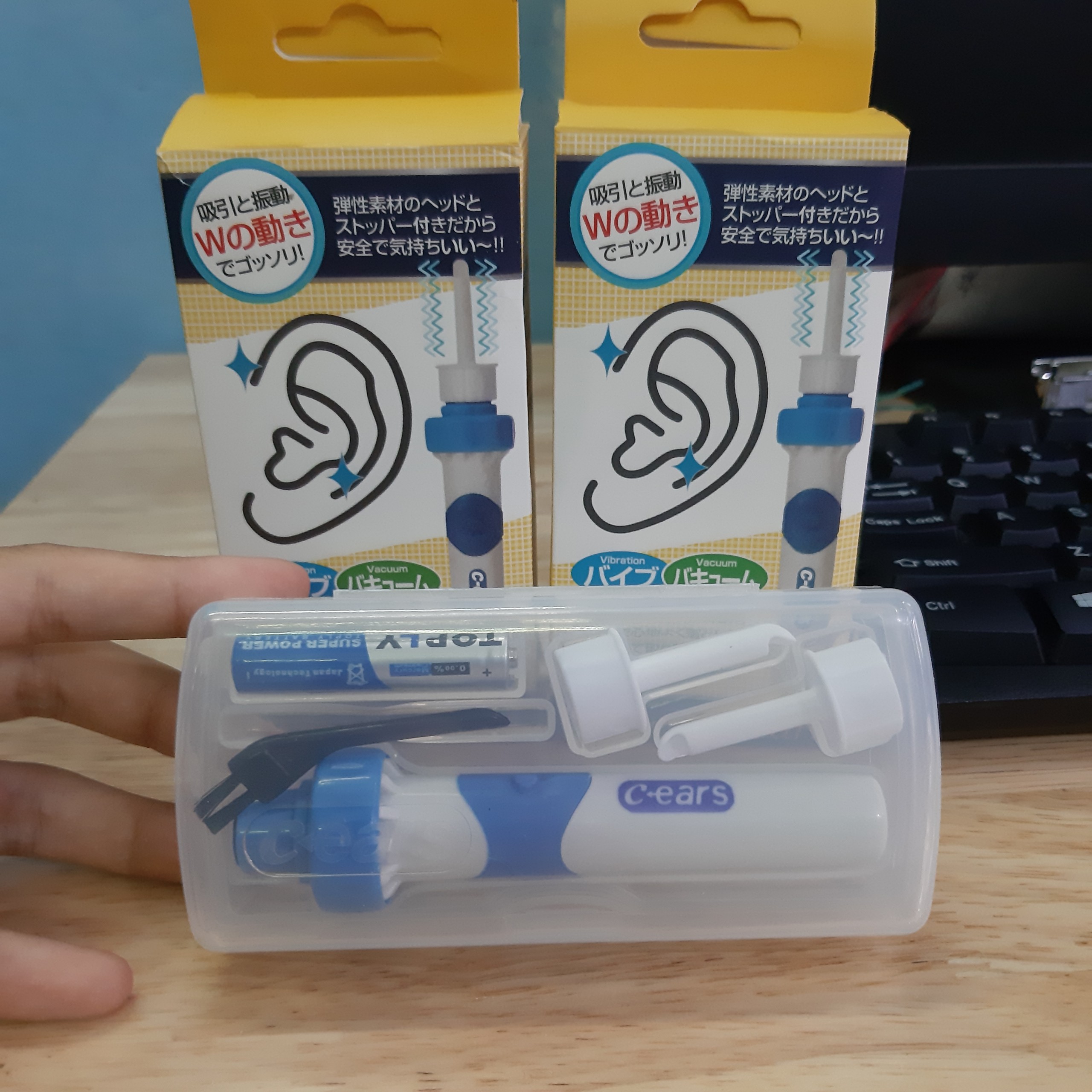 Máy Hút Ráy Tai Có Đèn Công Nghệ Nhật - Dụng cụ lấy ráy tai