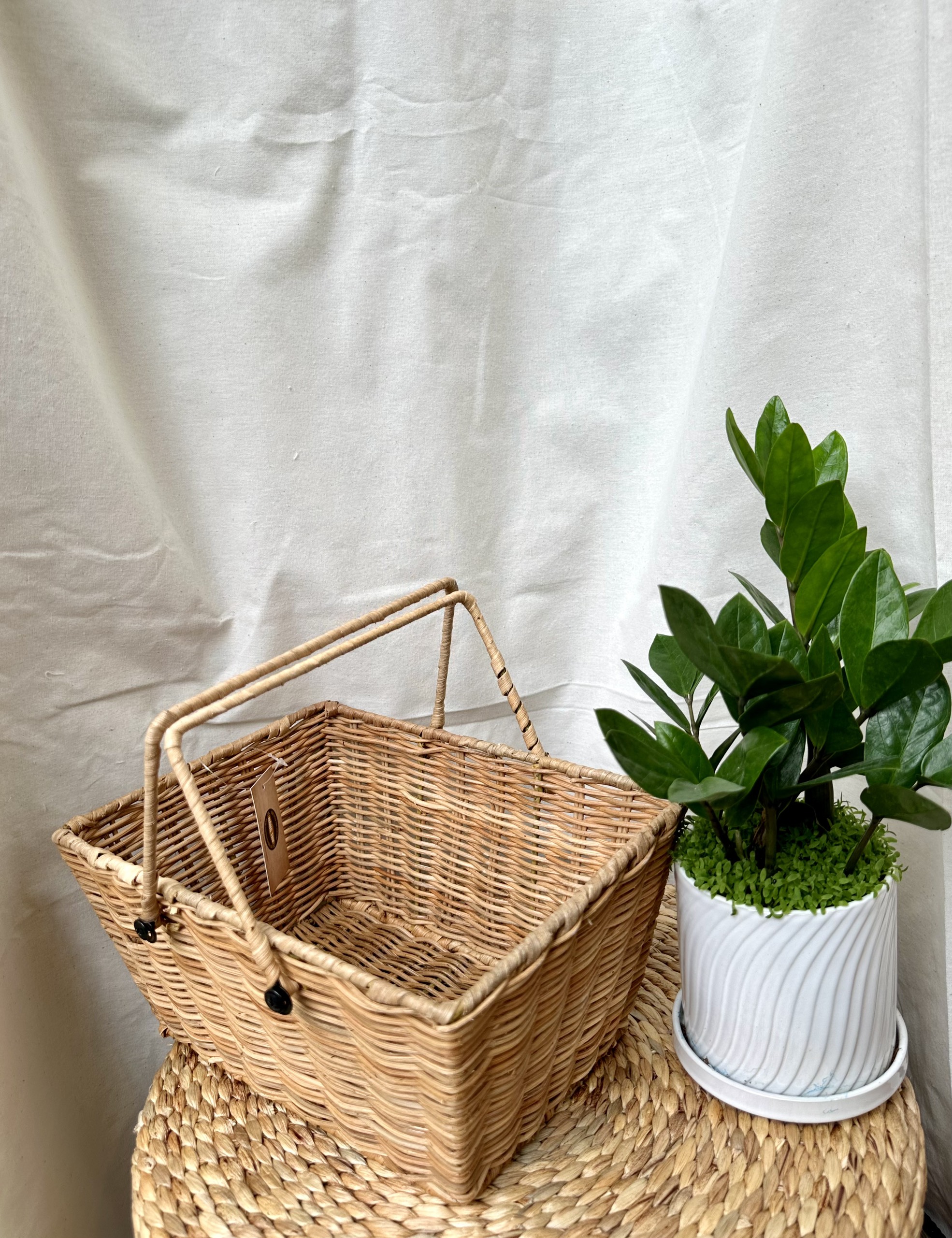 giỏ picnic đan bằng sợi mây