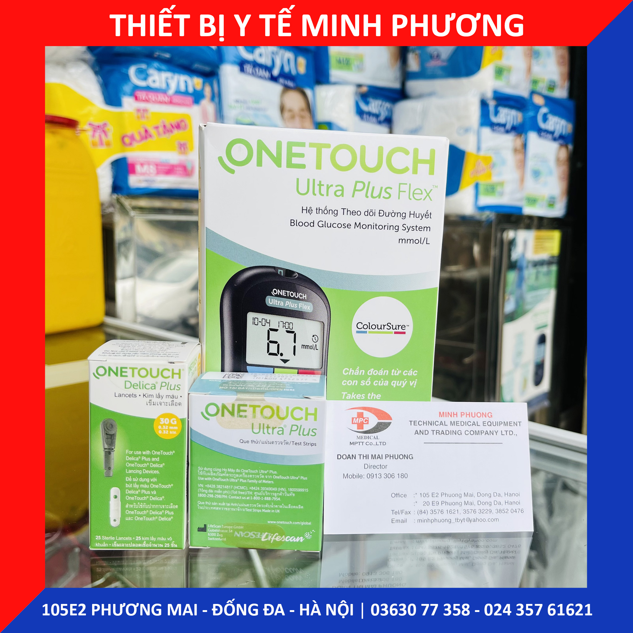 [CHÍNH HÃNG] Kim lấy máu và que thử máy đo đường huyết ONETOUCH Select Plus Simple