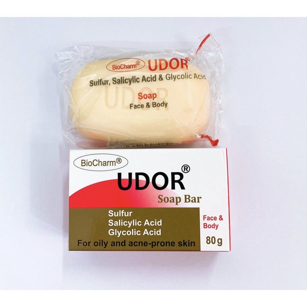 Xà phòng y khoa udor soap bar biocharm 80g