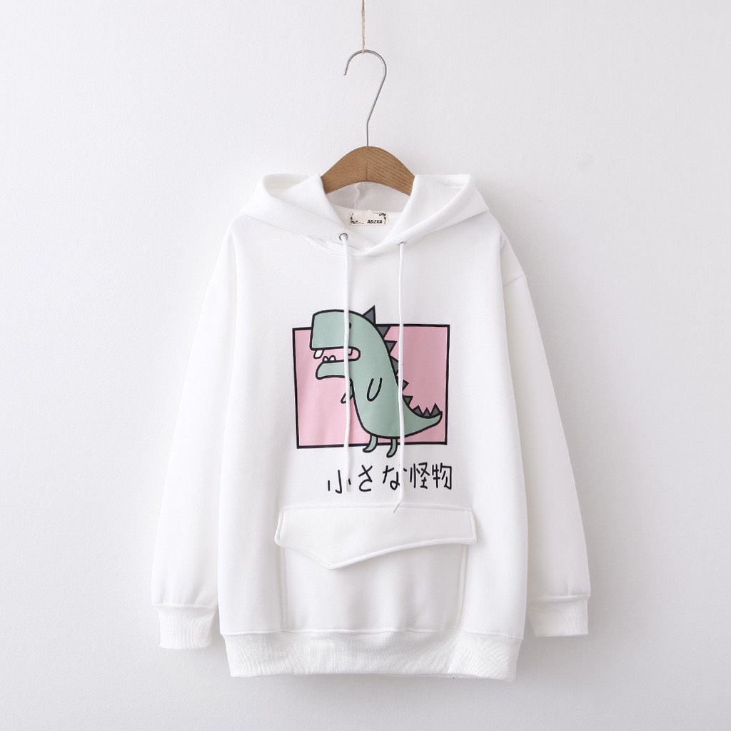 Áo hoodie áo hoodie in khủng long siêu dễ thương thời trang nữ hl277