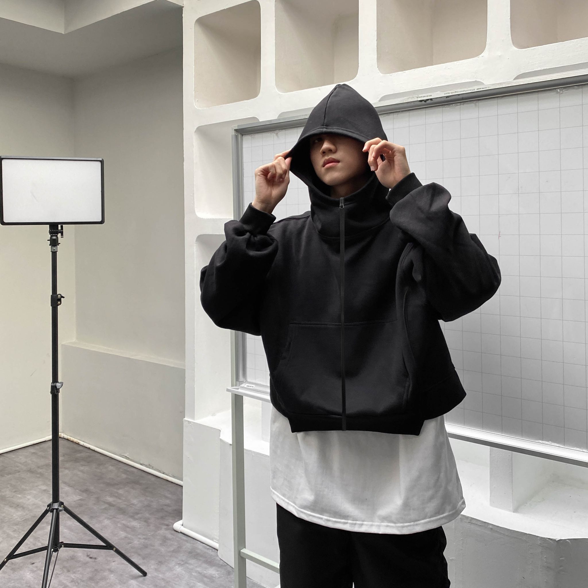 ÁO KHOÁC FF Y2K CROPPED ZIP HOODIE