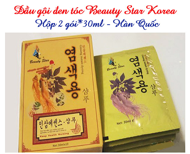 [HCM]Dầu Gội Đen Tóc Beauty Star Hàn Quốc