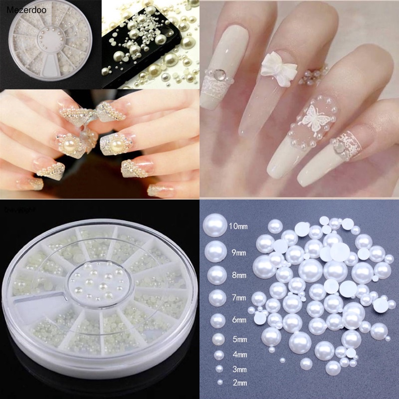 Khay ngọc nửa tròn mix đủ size trang trí móng