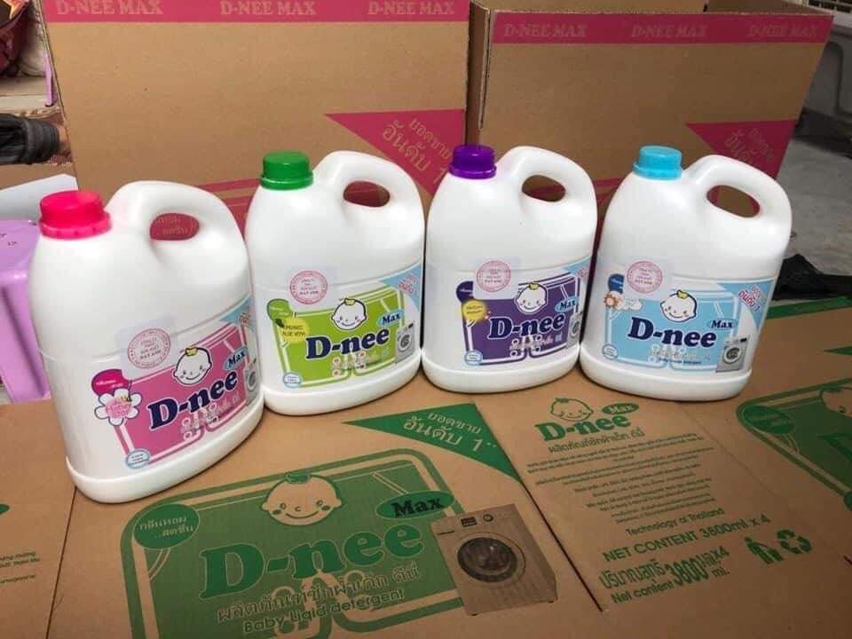 Nước giặt Dnee max 3800ml màu hồng