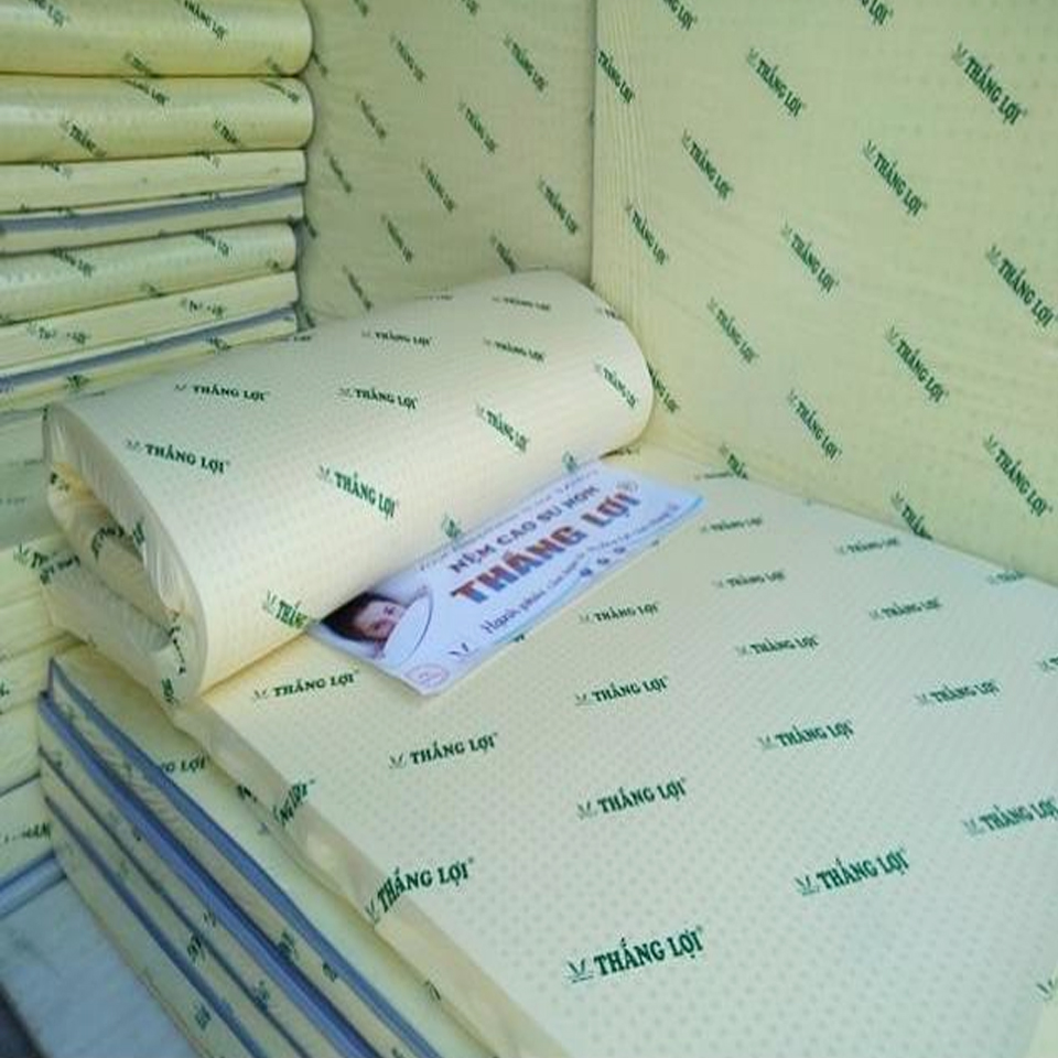 (FREE SHIP HCM ) Nệm Cao Su Non Thắng Lợi - Nệm Gấp 3 Thoáng Mát Độ Bền Cao