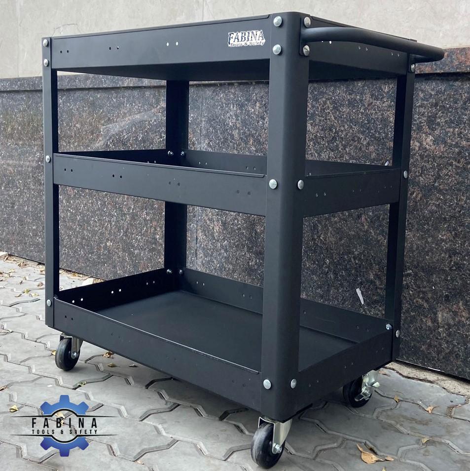 Xe đẩy 3 tầng màu đen FABINA