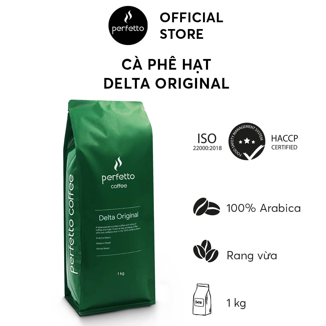 Cà phê hạt Delta Original