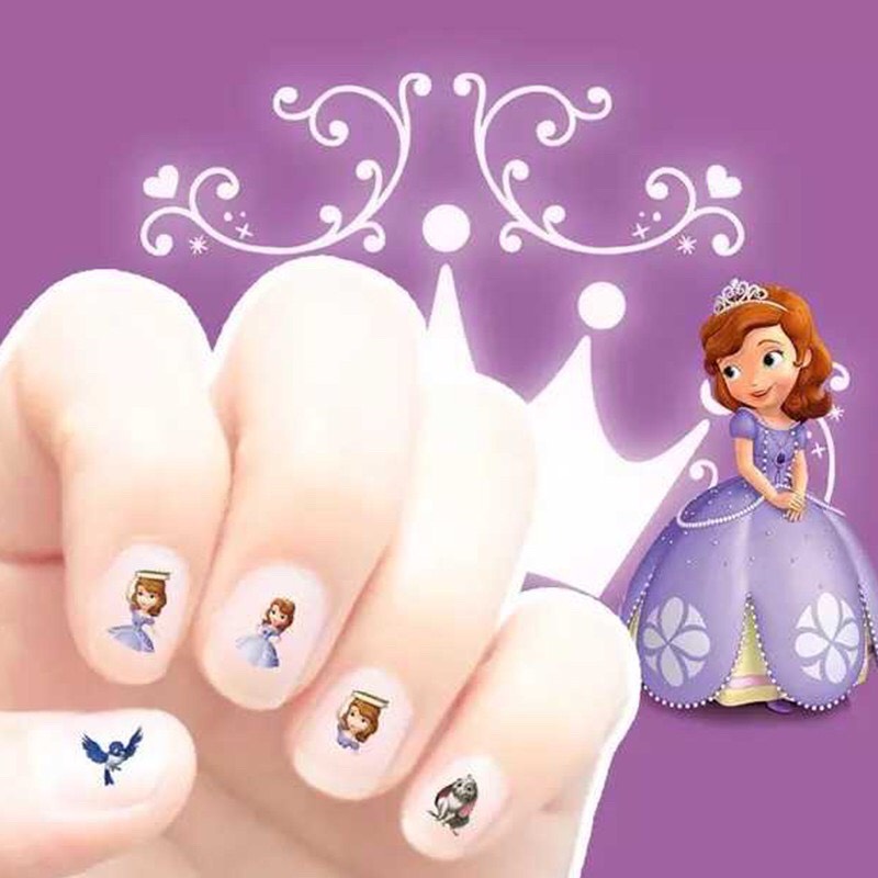 Sét sticker dán móng tay 3D nhiều mẫu mới cho bé