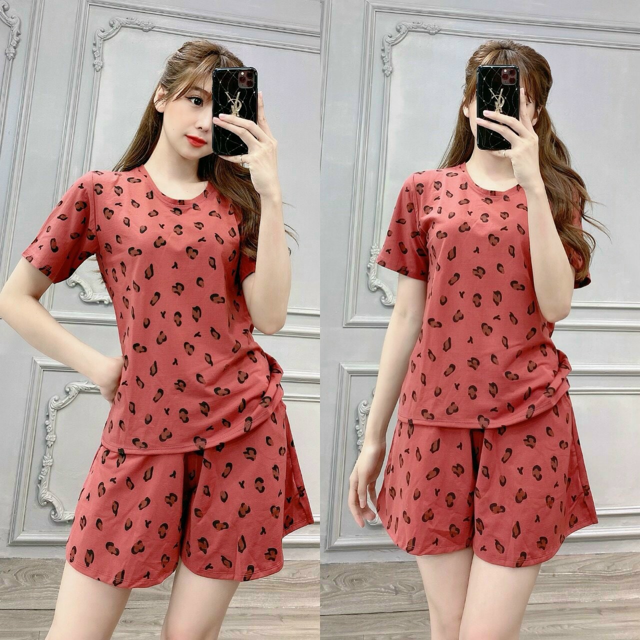 Bộ thun Cotton siêu xinh mặc nhà DT05