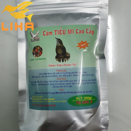 Cám chim tiểu mi cao cấp xòe 200gr - phạm thanh nhựt 100% tự nhiên