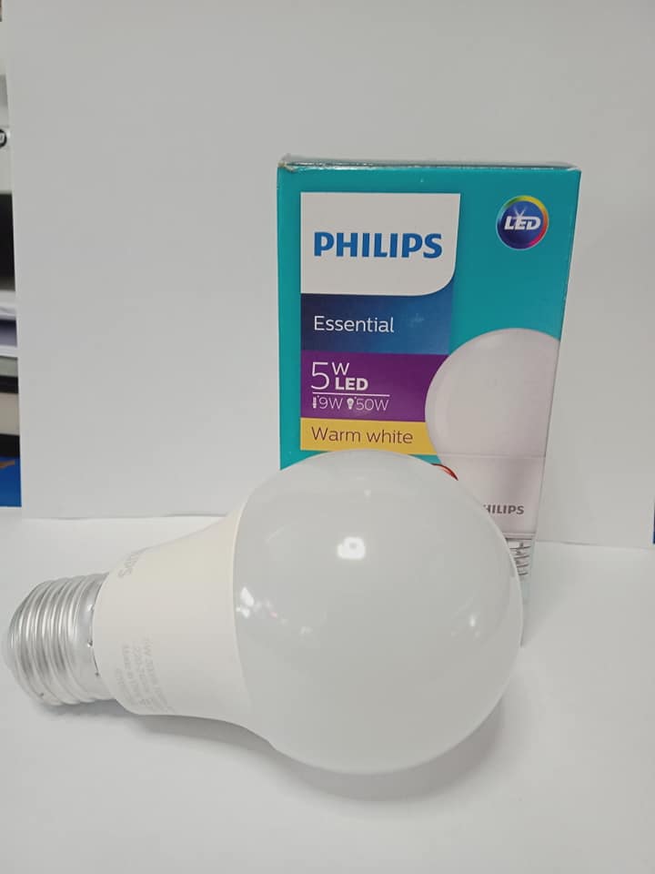 Bóng ESS Led Bulb 5w Philips Trắng, vàng