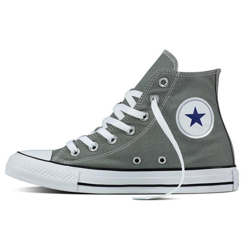 [HCM]Giày Vải Sneaker Thể Thao CV Cổ Cao Xám Nam