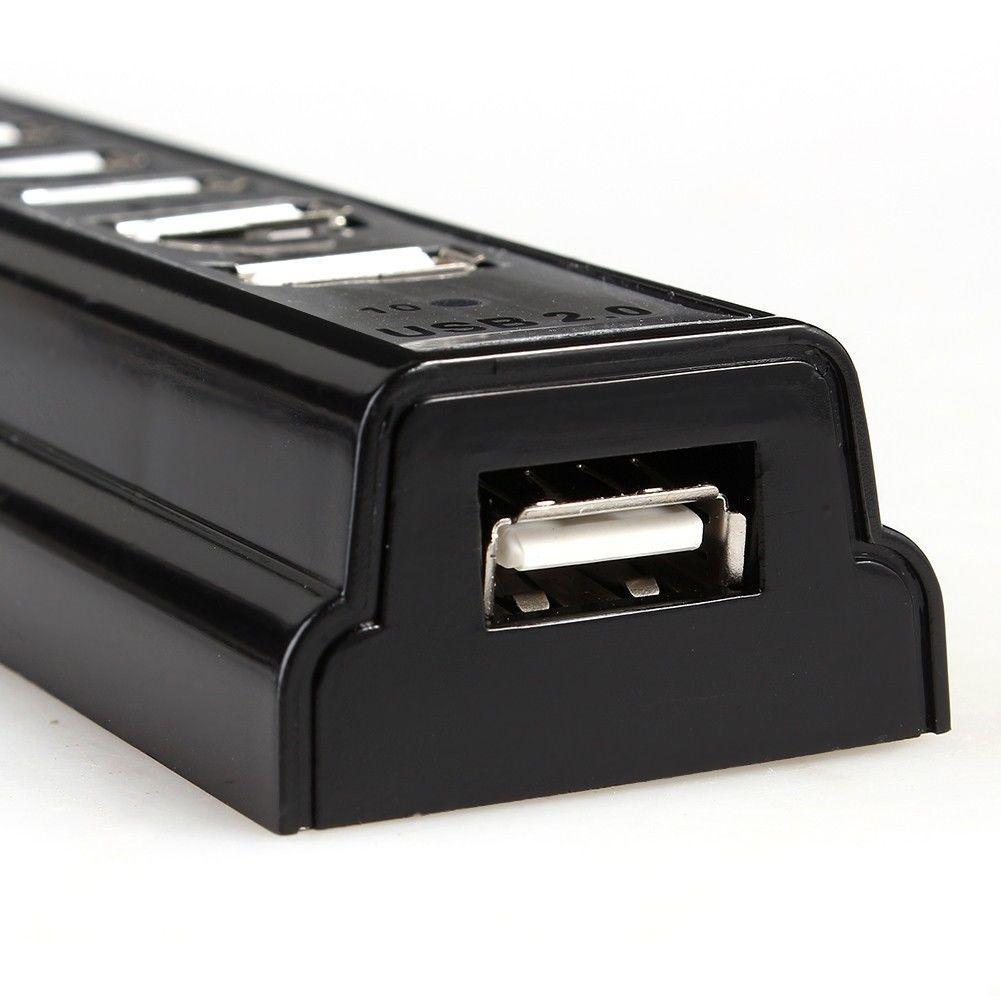 Hub USB 10 cổng có nguồn hỗ trợ