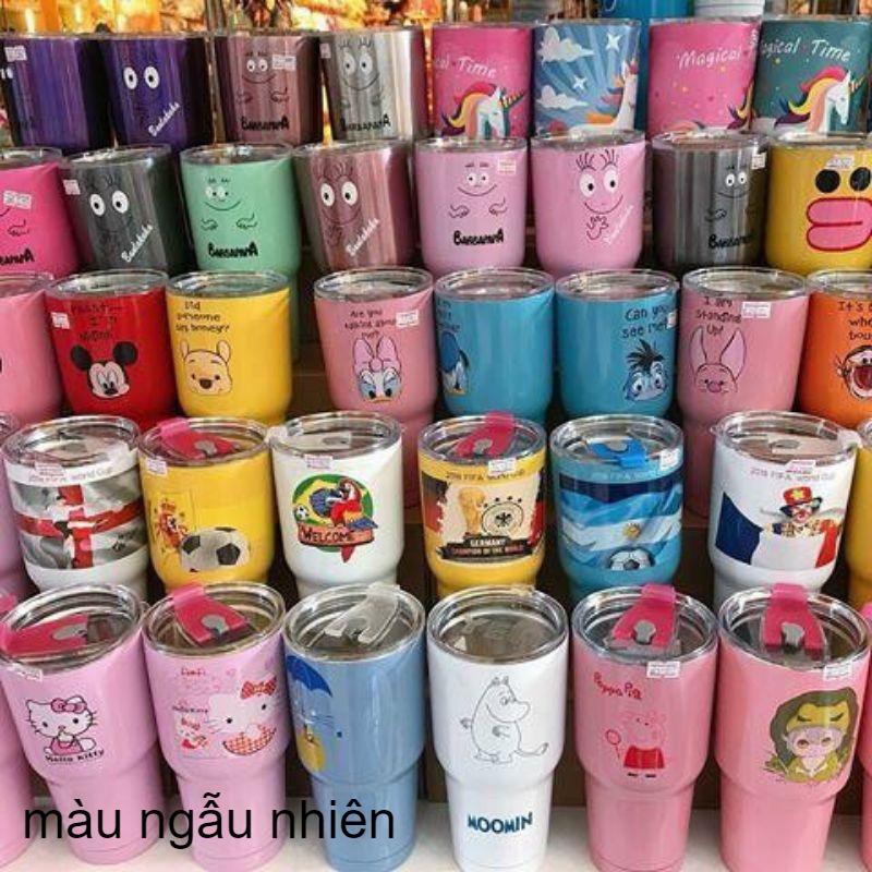 Ly giữ nhiệt thái lan 900ml kèm túi và ống hút, bình giữ nhiệt 900ml full phụ kiện