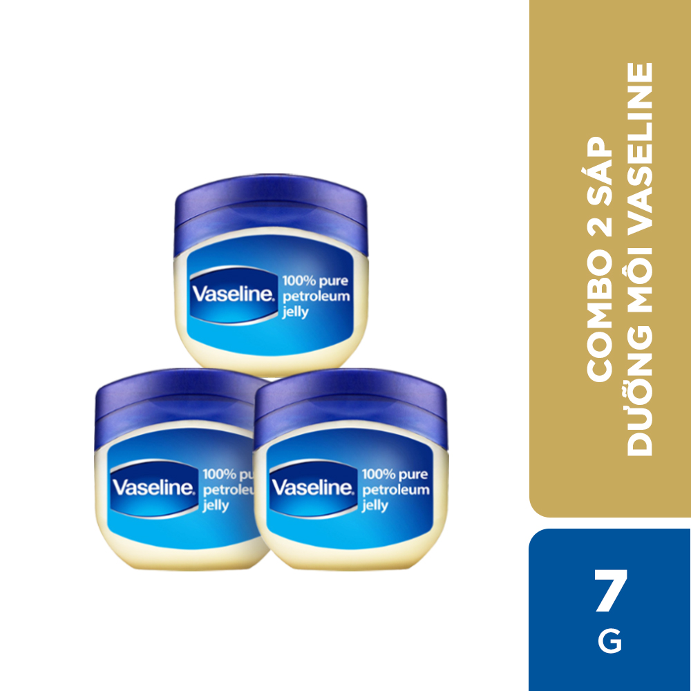 Combo 3 Sáp dưỡng ẩm Vaseline Petroleum 50ml (42gx3)