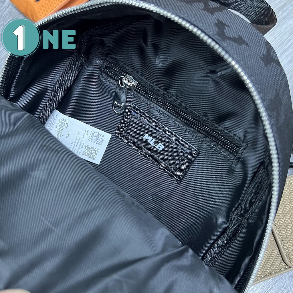 Balo Mini MLB NY Monogram Nylon Jacquard Backpack Full Tag Mac