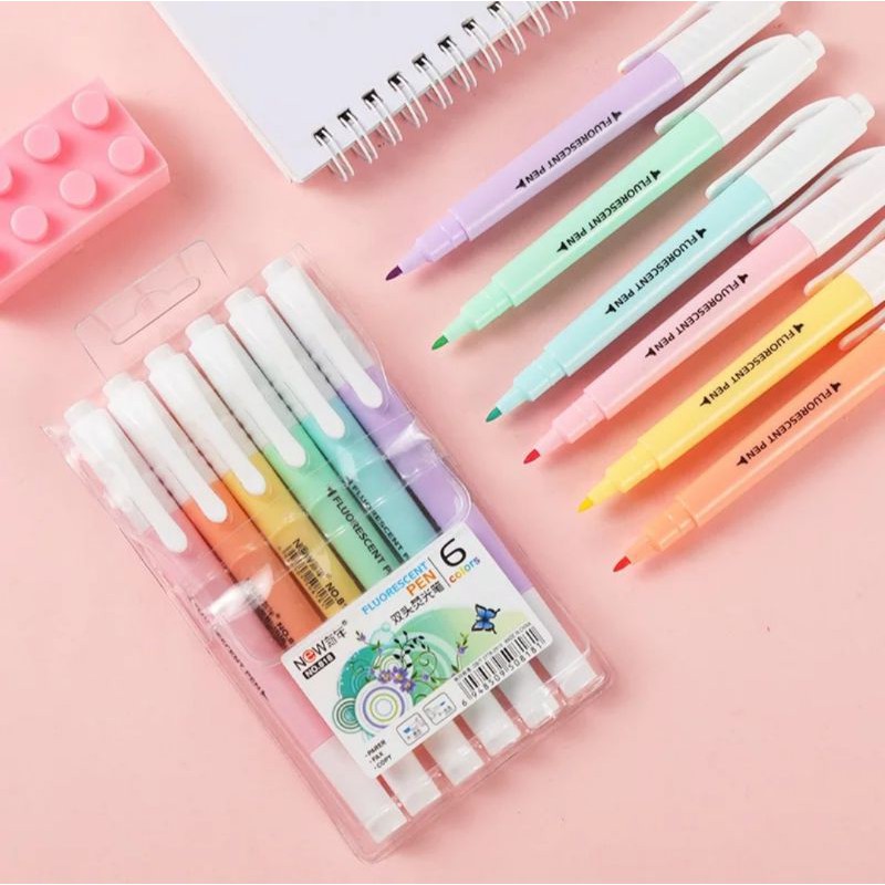 [HCM]Bút dạ quang màu Pastel OT-HL0005 (6 màu)