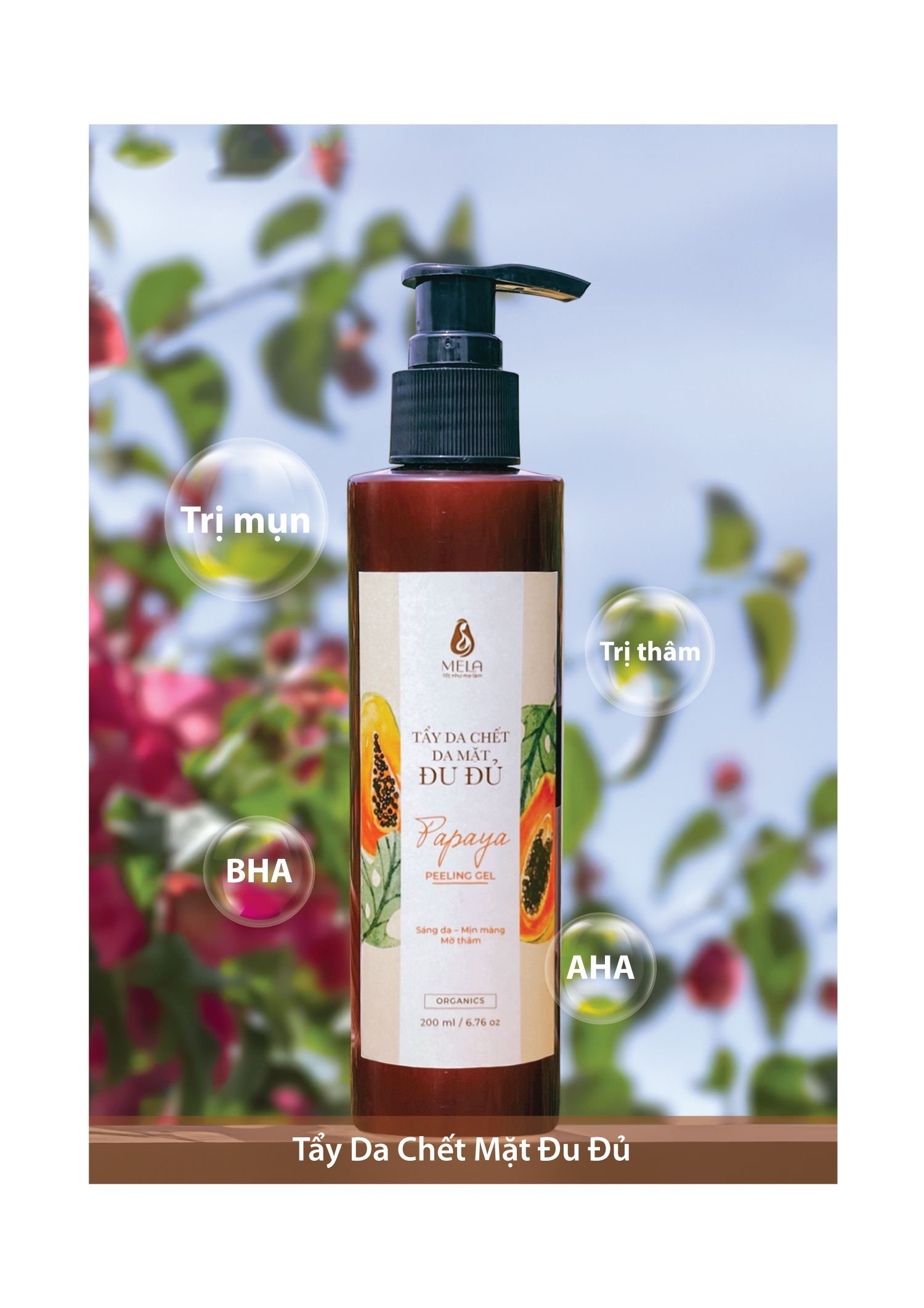 Tẩy Da Chết Mặt Nạ Đu Đủ Mela 200ml